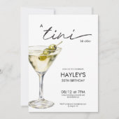 Ein Tini Bit Ältere Dirty Martini Geburtstag Einladung (Vorderseite)