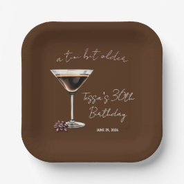 Ein Tini Bit Ältere Espresso Martini Themed Party Pappteller