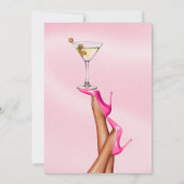 Ein Tini Bit ältere Martini Geburtstag Einladung P (Rückseite)