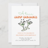 Ein Tini Bit Ältere Martini Olivenbaum Erwachsene  Einladung (Vorderseite)