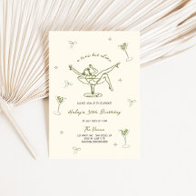 Ein Tini Bit Ältere Quirky Hand gezeichnet Geburts