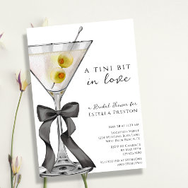Ein Tini-Bit in Liebe Dirty Martini Brautparty Einladung