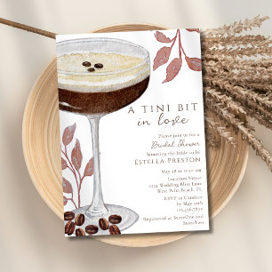 Ein Tini-Bit in Liebe Espresso Martini Brautparty Einladung
