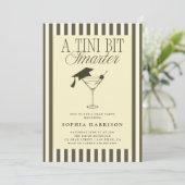 Ein Tini-Bit intelligenter Abschluss Einladung (Stehend Vorderseite)