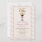 Ein Tini Bit Older Martini Geburtstag Einladung (Vorderseite)