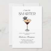 Ein Tini Bit Smarter Espresso Martini-Abschluss Einladung (Vorderseite)