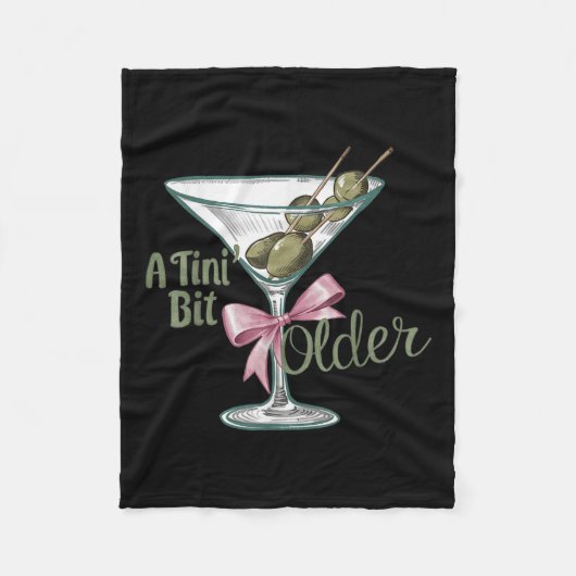 Ein Tini-Bit Vintager Retro-Stil Fleecedecke (Vorderseite)