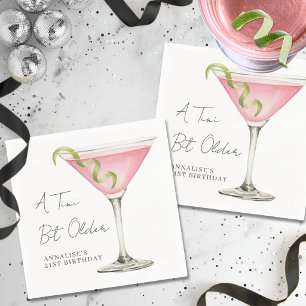 Ein Tini-Bitchen Älter Pink Martini Geburtstagsfei Serviette