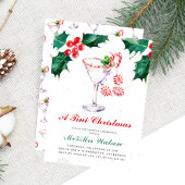 Ein Tini Christmas Martini Weihnachts-Party Einladung