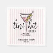 Ein Tini etwas älter Pink Martini betrachtete Gebu Serviette (Vorderseite)