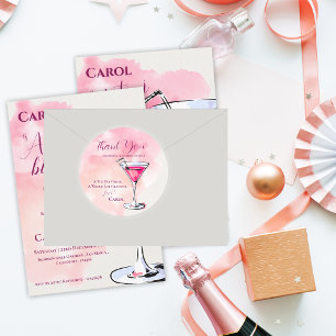 Ein Tini etwas älter Pink Martini Geburtstag Viele Runder Aufkleber