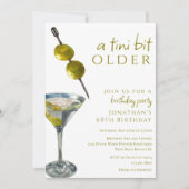 Ein Tini etwas älter zwei Oliven schmutzige Martin Einladung (Vorderseite)