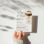 Ein Tini etwas Naher Bow Espresso Martini Bridal Einladung