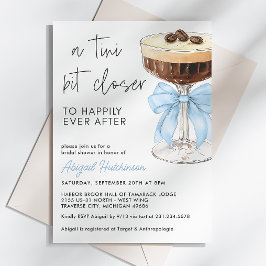 Ein Tini etwas Naher Bow Espresso Martini Bridal Einladung