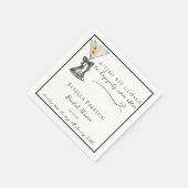 Ein Tini etwas Naher Dirty Martini-Brautparty Serviette (Ecke)