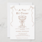 Ein Tini etwas Naher handgezogenes Brautparty Einladung (Vorderseite)