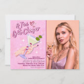 Ein Tini etwas Naher Martini-Brautparty mit Foto Einladung (Vorderseite)