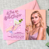 Ein Tini etwas Naher Martini-Brautparty mit Foto Einladung