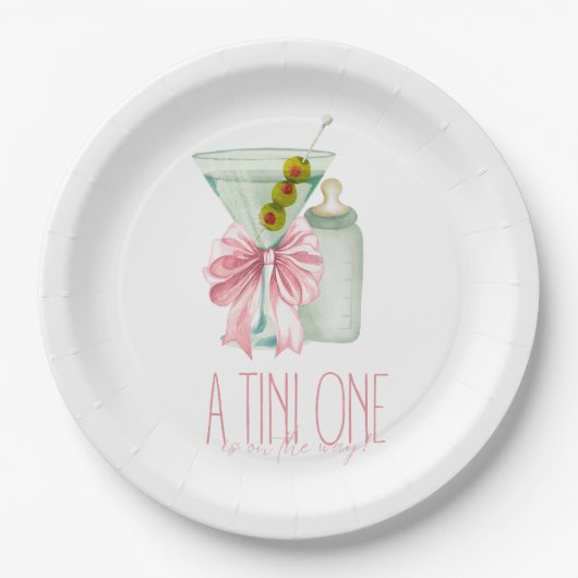 Ein Tini-Mädchen Pappteller (Vorderseite)