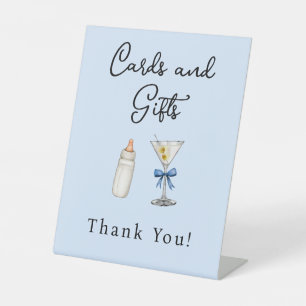 Ein Tini One Blue Cards & Geschenke Martini Baby S Sockelschild