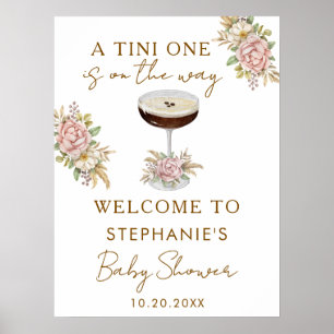Ein Tini One Dusty Pink Espresso Martini Baby Show Poster