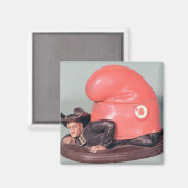 Ein Tintenfisch oder ein Tabaktopf Magnet (Vorderseite/Rückseite)