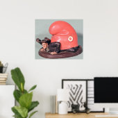 Ein Tintenfisch oder ein Tabaktopf Poster (Heimbüro)