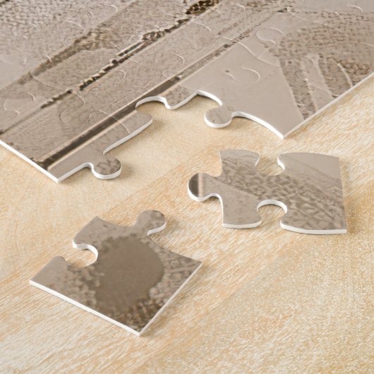 Ein Tintengemälde eines Wolfpuzzles Puzzle (Seite)