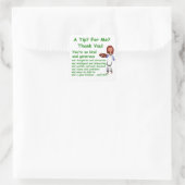 Ein Tipp für mich - Trinkgläser Quadratischer Aufkleber (Tasche)