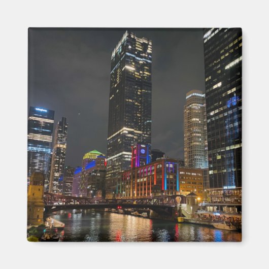 Ein Tipp von Z "Nacht in der Stadt"-Magnet Magnet (Vorne)