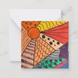 Ein Tipp Z "Den ganzen Tag und die Nacht" Mini-Not Mitteilungskarte