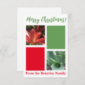 Ein Tipp Z "Frohe Weihnachten" Karte! Dankeskarte (Vorne/Hinten)