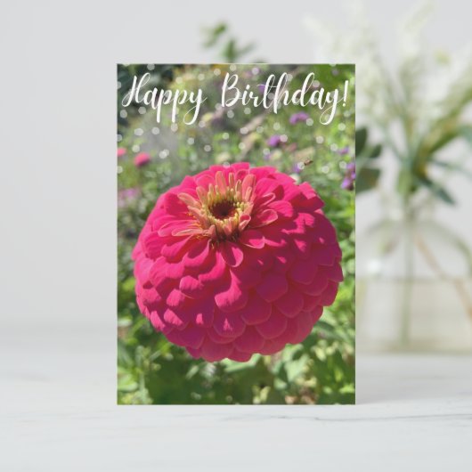 Ein Tipp zur Z "Happy Birthday"-Karte Dankeskarte (Stehend Vorderseite)