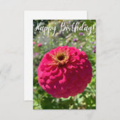 Ein Tipp zur Z "Happy Birthday"-Karte Dankeskarte (Vorne/Hinten)