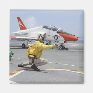 Ein tireur an Bord des Flugzeugträgers Magnet