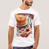 ein Tisch mit Kuchen und einer Schüssel mit Süßigk T-Shirt (Vorderseite)