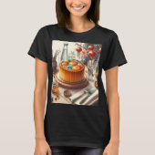 ein Tisch mit Kuchen und einer Vase mit Eiern T-Shirt (Vorderseite)