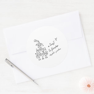 Ein Toast auf die ewige Hochzeit Runder Aufkleber