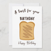 Ein Toast für Ihren Geburtstag Dankeskarte (Rückseite)