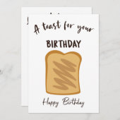 Ein Toast für Ihren Geburtstag Dankeskarte (Vorne/Hinten)