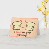 Ein Toast für Ihren Geburtstag Karte (Gelbe Blume)