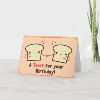 Ein Toast für Ihren Geburtstag Karte