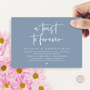 Ein Toast für immer, ein Brunch-Party für Hochzeit Einladung