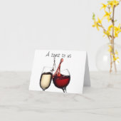 **EIN TOAST FÜR UNS** AUF UNSEREM "JAHRESZEITRAUM" KARTE (Gelbe Blume)