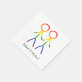 Ein Toast für uns Serviette (Ecke)