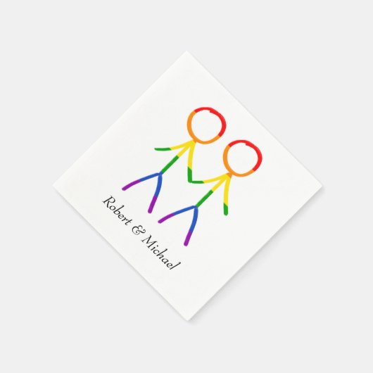 Ein Toast für uns Serviette (Ecke)