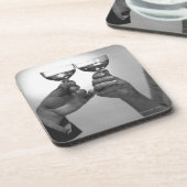 Ein Toast Getränkeuntersetzer (Linke Seite)