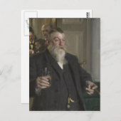 Ein Toast in der Idun-Gesellschaft von Anders Zorn Postkarte (Vorne/Hinten)