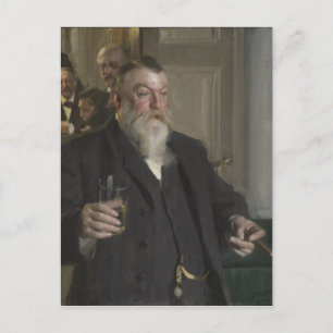 Ein Toast in der Idun-Gesellschaft von Anders Zorn Postkarte