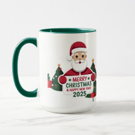 Ein Toast in die Zukunft: Glückliche Tasse für das